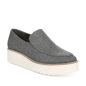 NEW • Vince • Zeta Platform Loafer Grey Flannel